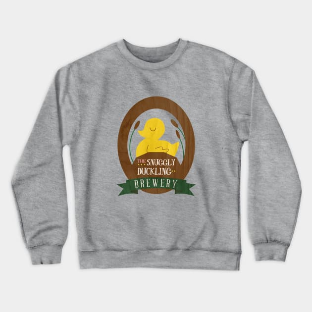 Snuggly Duckling Crewneck Sweatshirt by rebeccaariel